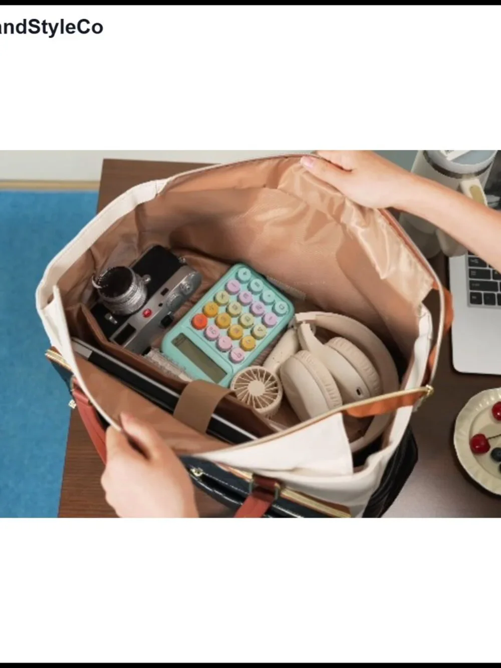 PU Leather Insulated Lunch Tote Work Bag